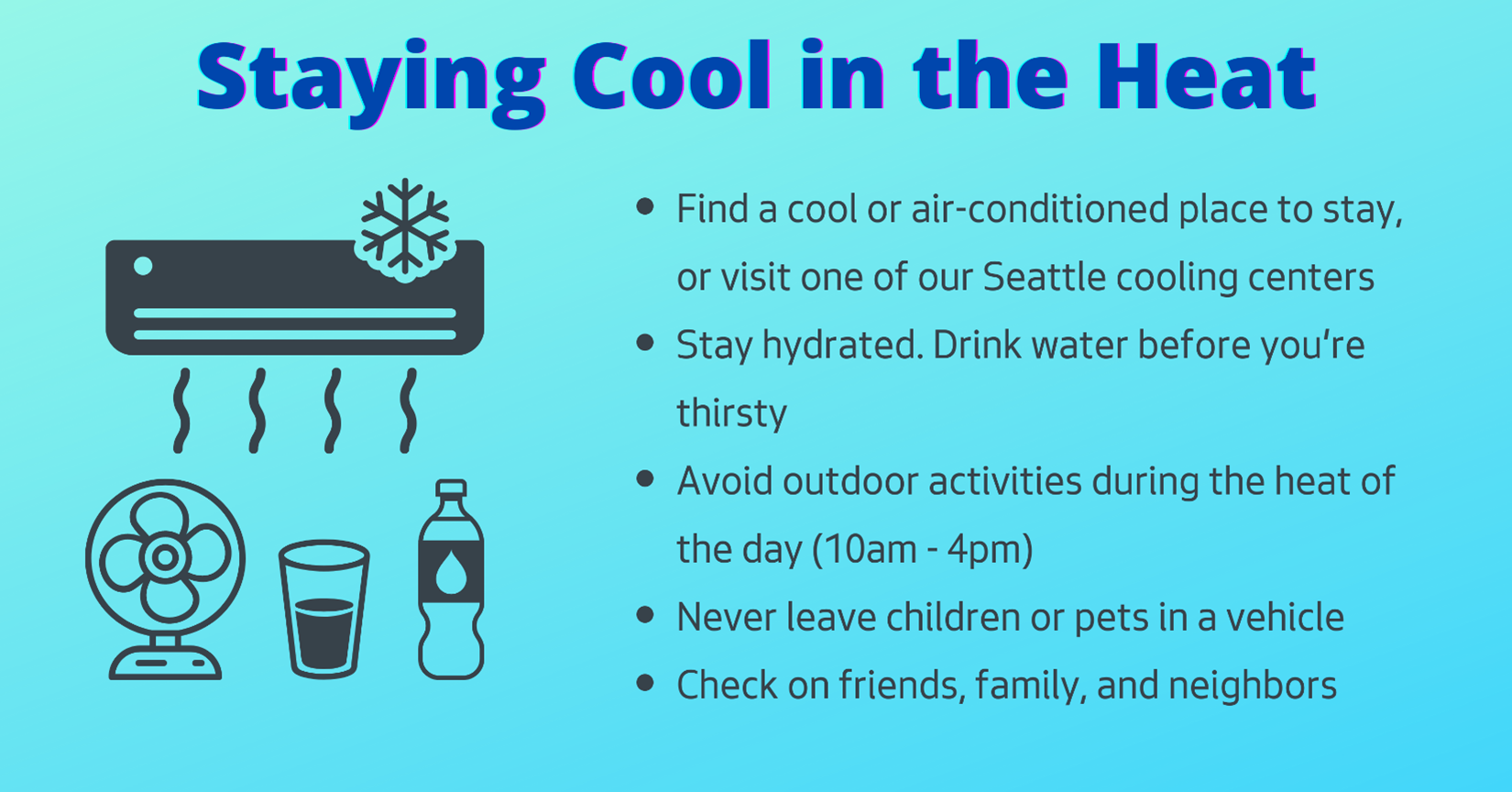 UPDATE Beating the heat is important (and can be fun but be careful